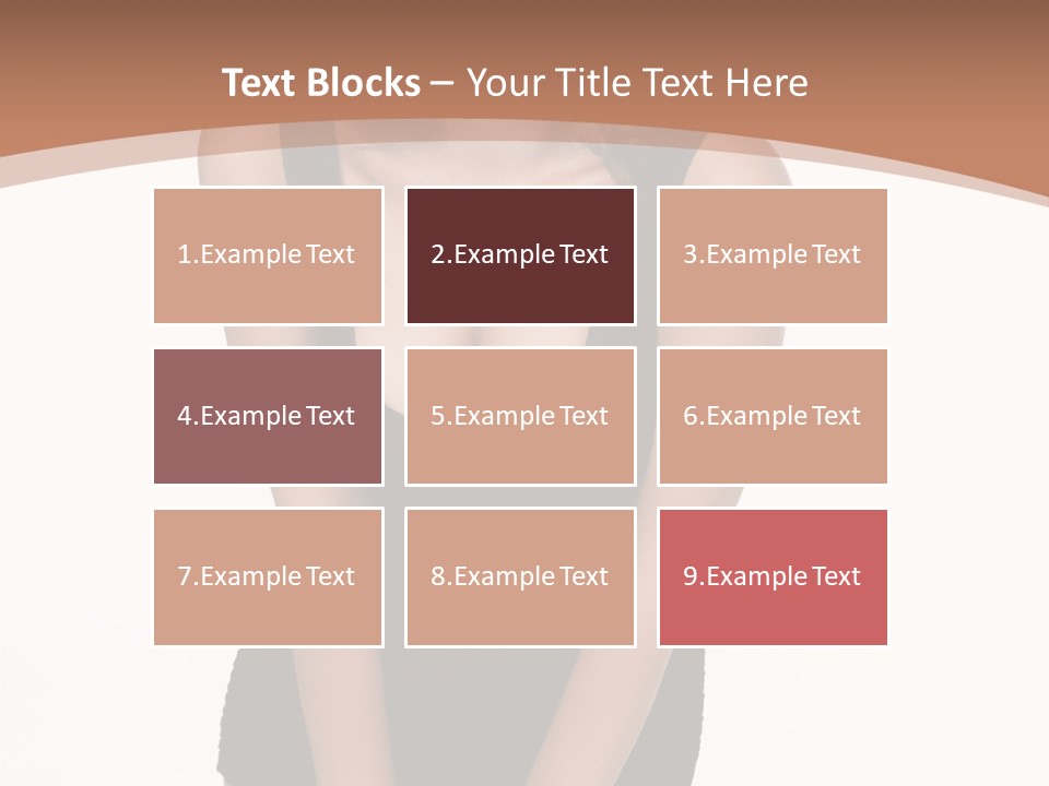 Makeup Attractive Brunette PowerPoint Template