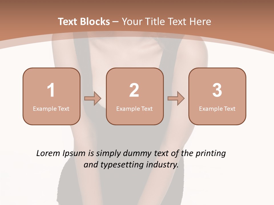 Makeup Attractive Brunette PowerPoint Template