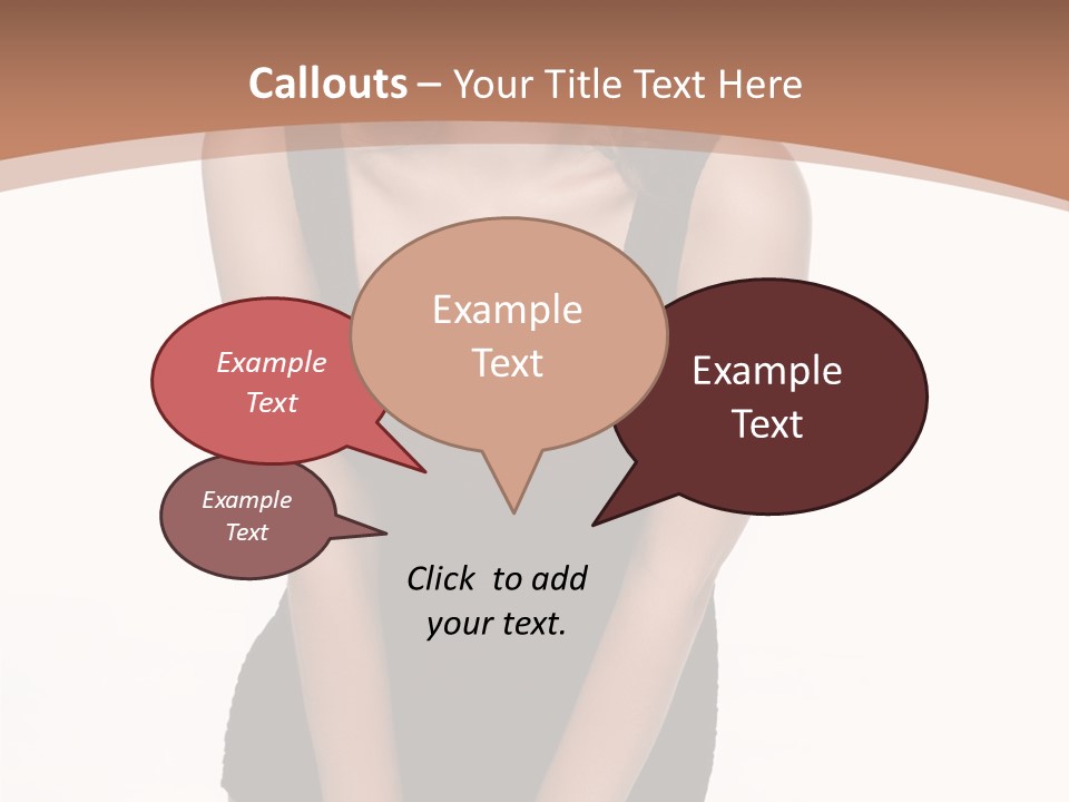 Makeup Attractive Brunette PowerPoint Template