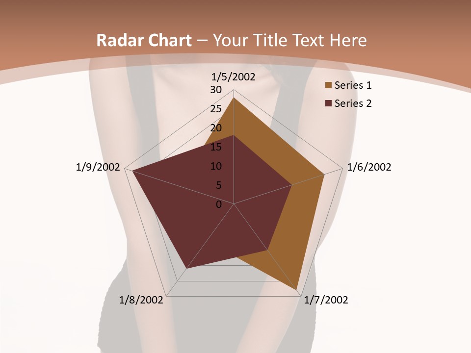 Makeup Attractive Brunette PowerPoint Template