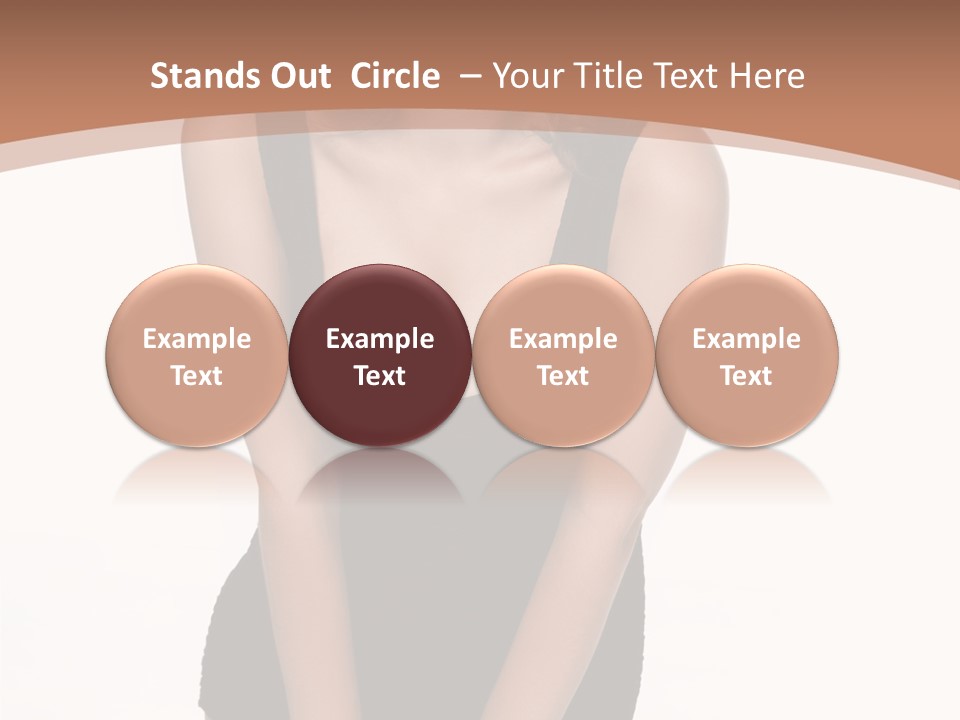 Makeup Attractive Brunette PowerPoint Template