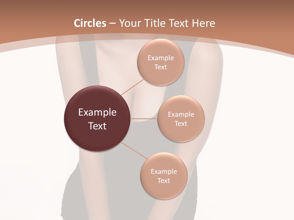 Makeup Attractive Brunette PowerPoint Template