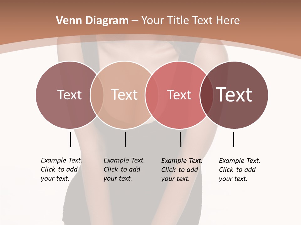 Makeup Attractive Brunette PowerPoint Template