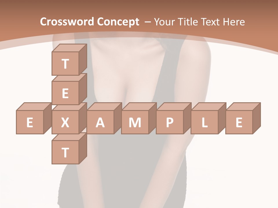 Makeup Attractive Brunette PowerPoint Template