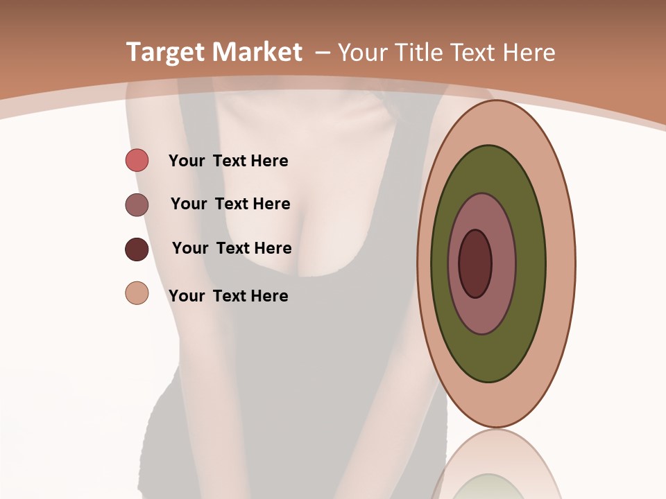 Makeup Attractive Brunette PowerPoint Template