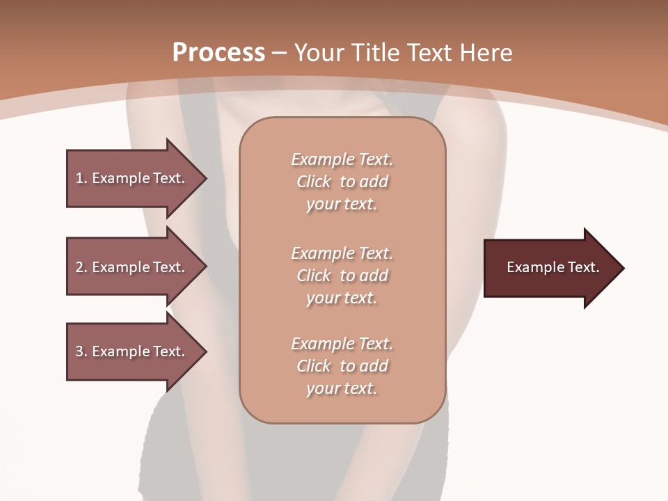 Makeup Attractive Brunette PowerPoint Template
