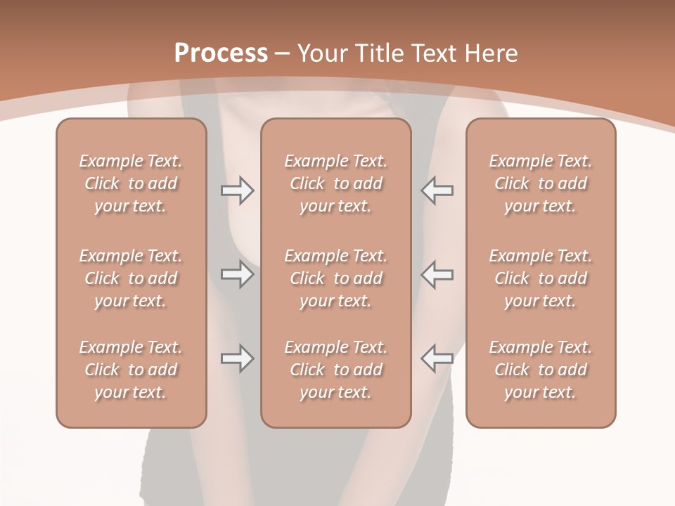 Makeup Attractive Brunette PowerPoint Template