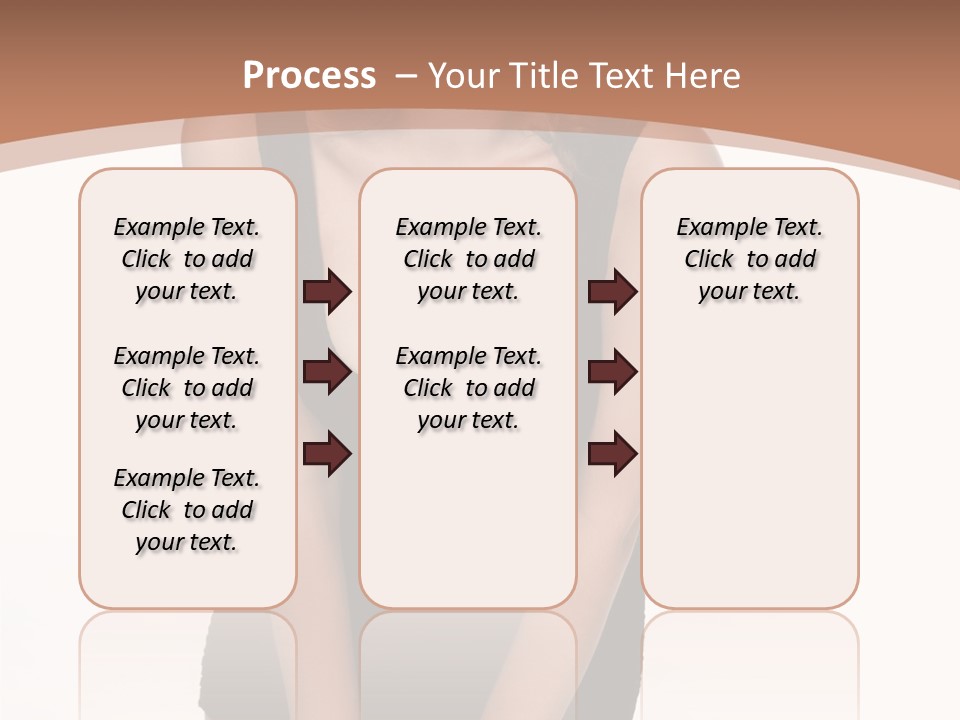 Makeup Attractive Brunette PowerPoint Template