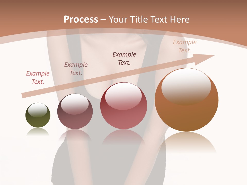 Makeup Attractive Brunette PowerPoint Template