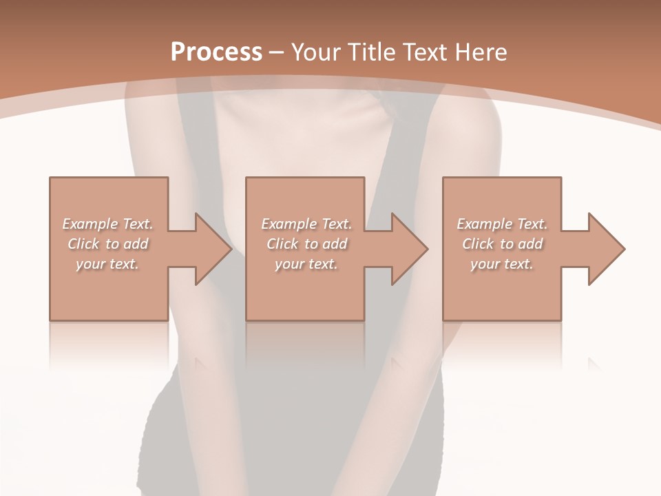 Makeup Attractive Brunette PowerPoint Template