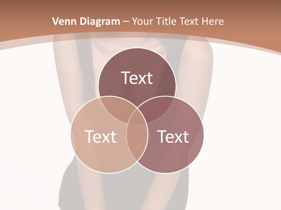 Makeup Attractive Brunette PowerPoint Template