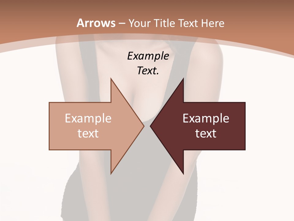 Makeup Attractive Brunette PowerPoint Template