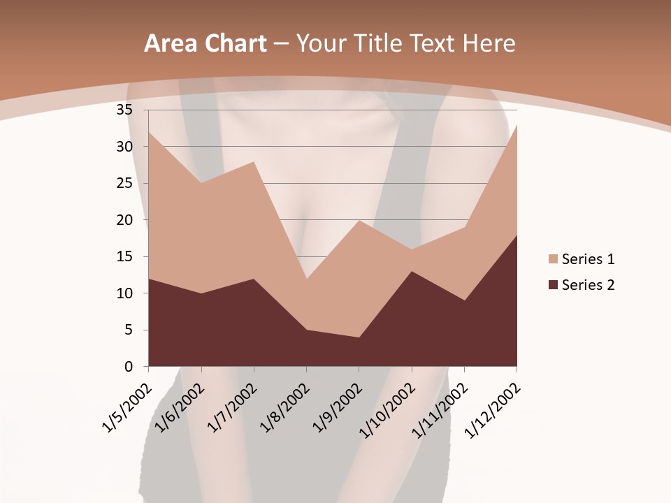 Makeup Attractive Brunette PowerPoint Template