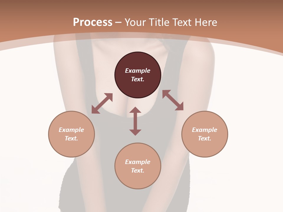 Makeup Attractive Brunette PowerPoint Template