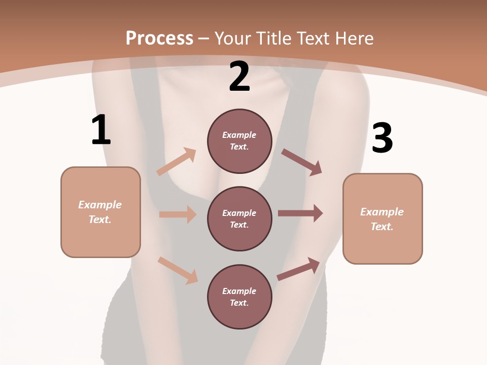 Makeup Attractive Brunette PowerPoint Template