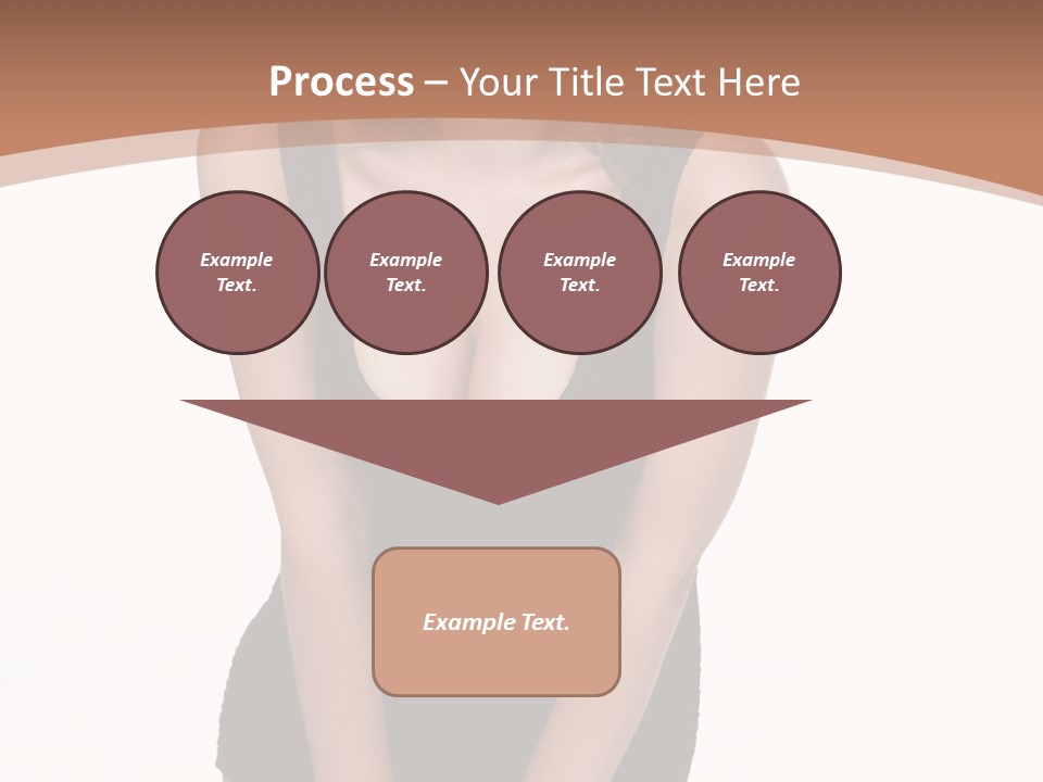 Makeup Attractive Brunette PowerPoint Template