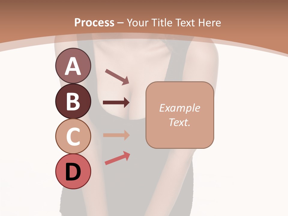 Makeup Attractive Brunette PowerPoint Template