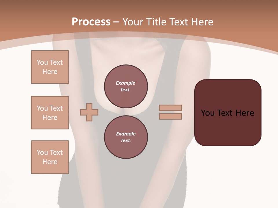 Makeup Attractive Brunette PowerPoint Template
