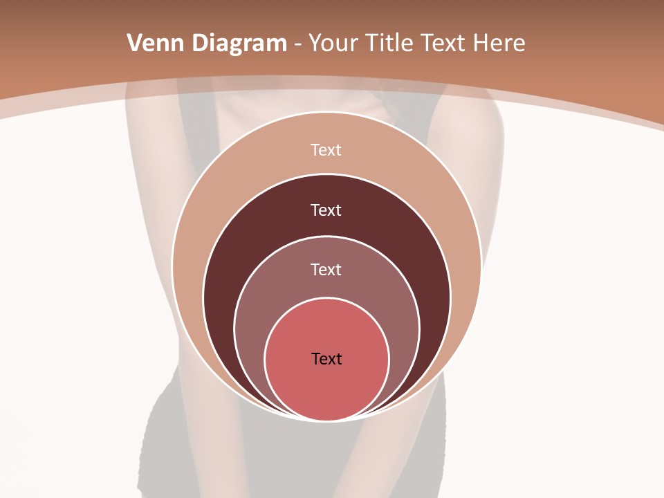 Makeup Attractive Brunette PowerPoint Template