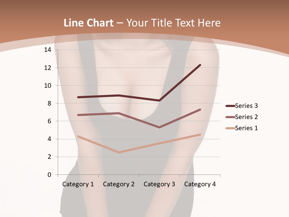 Makeup Attractive Brunette PowerPoint Template