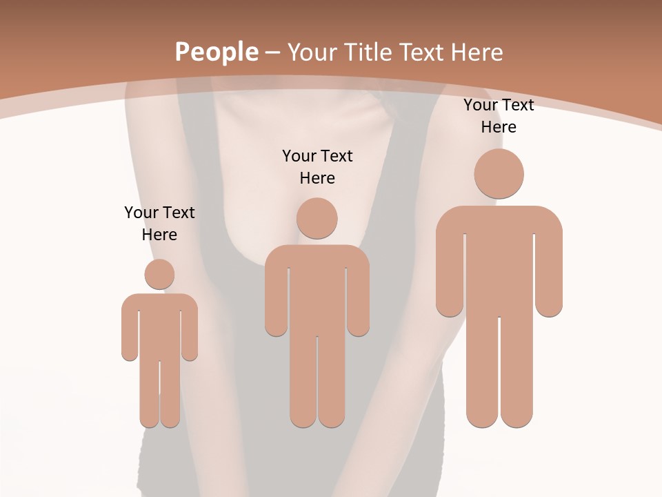 Makeup Attractive Brunette PowerPoint Template