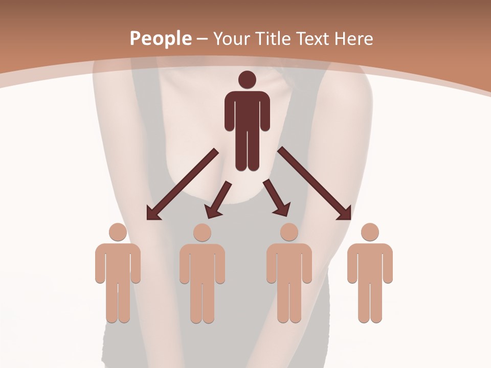 Makeup Attractive Brunette PowerPoint Template