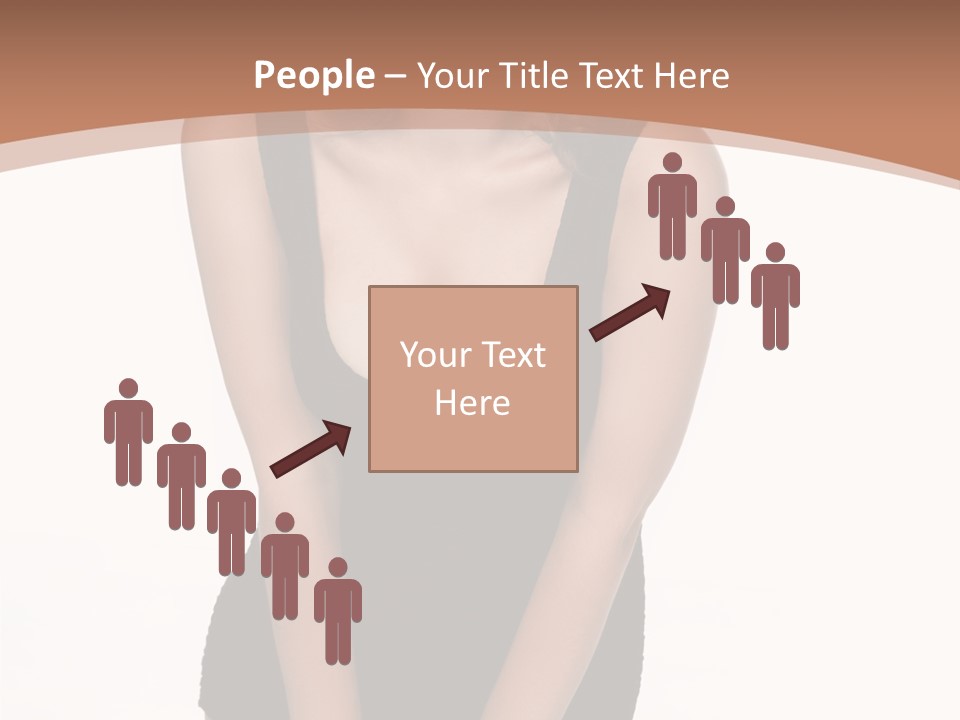 Makeup Attractive Brunette PowerPoint Template