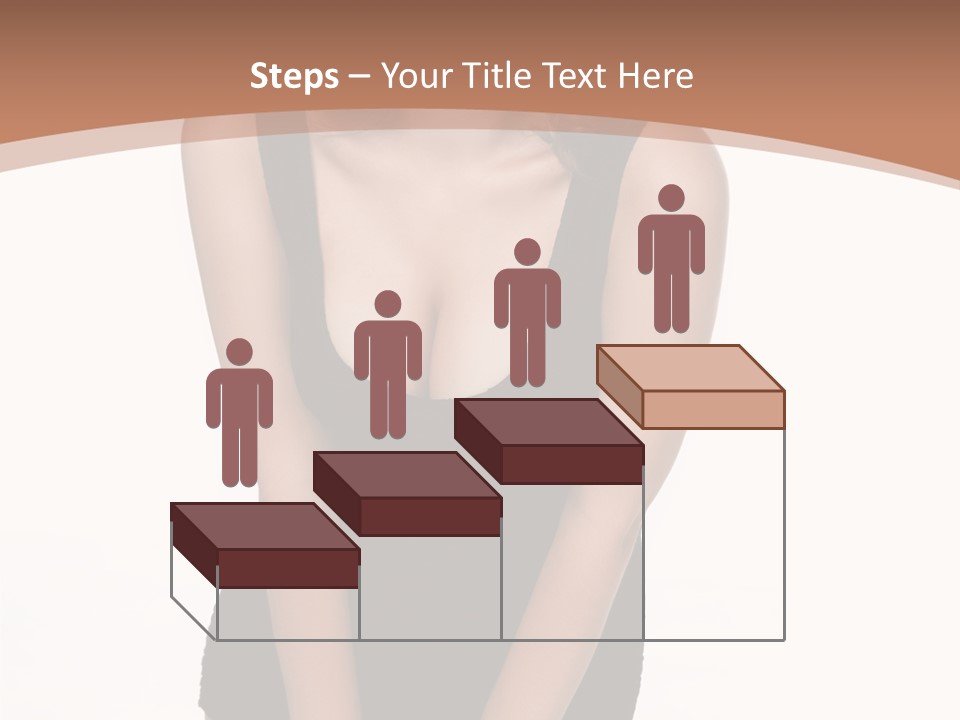 Makeup Attractive Brunette PowerPoint Template