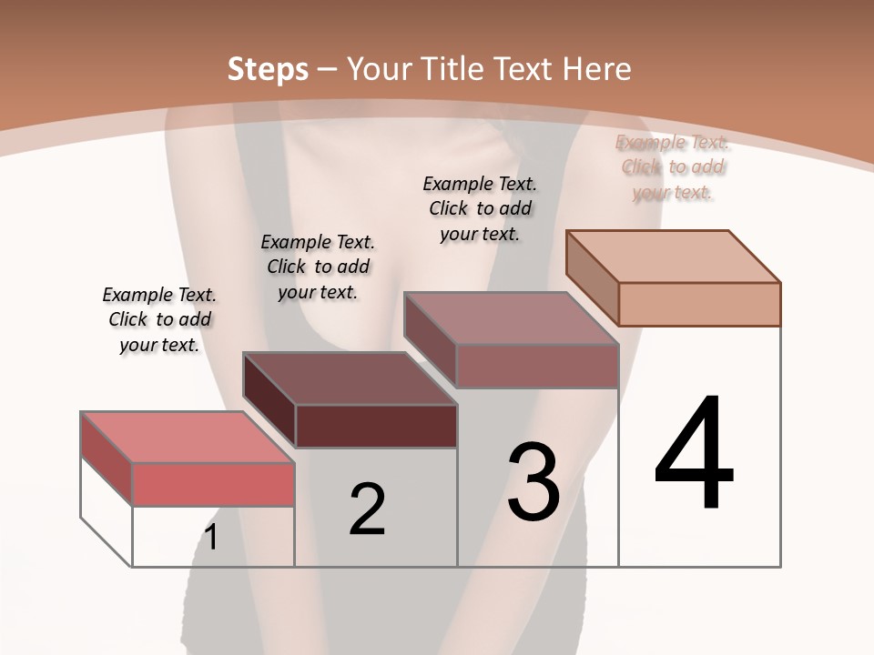 Makeup Attractive Brunette PowerPoint Template