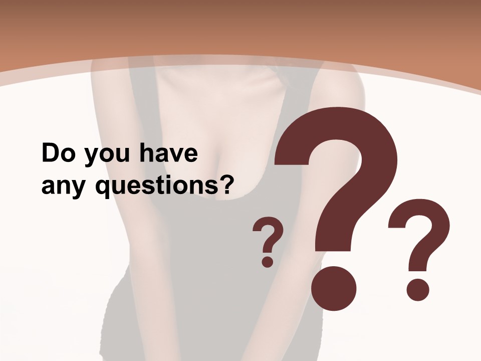 Makeup Attractive Brunette PowerPoint Template