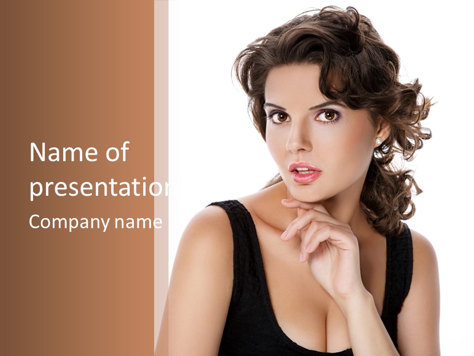 Natural Woman Glamour PowerPoint Template