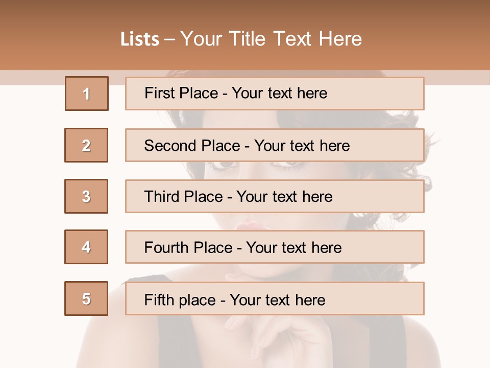 Natural Woman Glamour PowerPoint Template