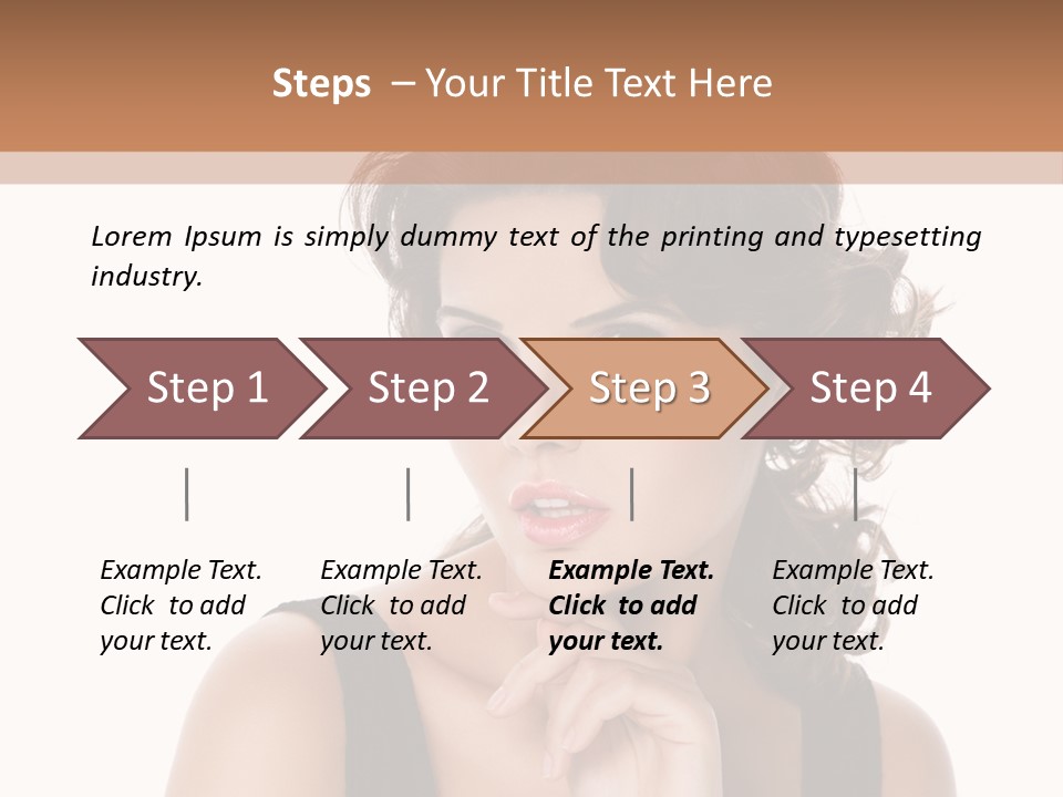 Natural Woman Glamour PowerPoint Template