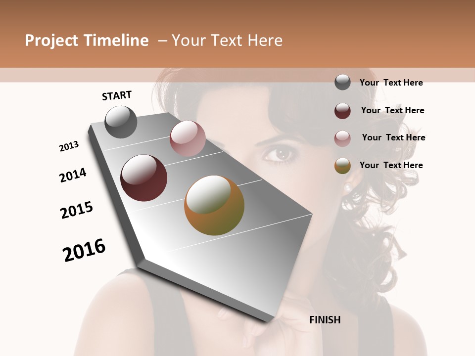 Natural Woman Glamour PowerPoint Template