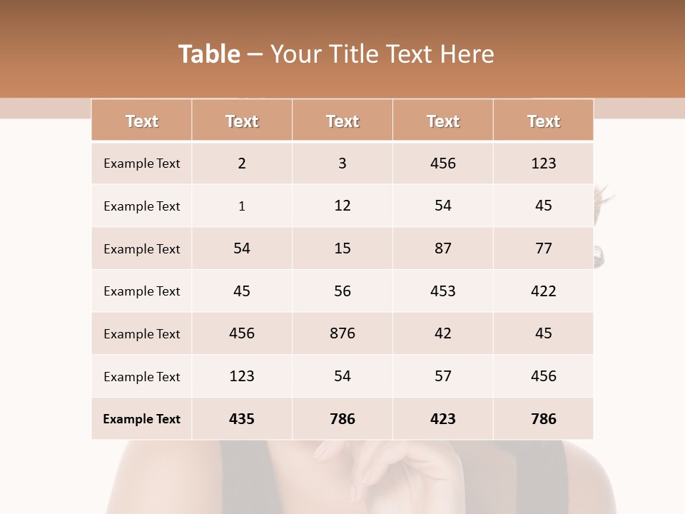 Natural Woman Glamour PowerPoint Template