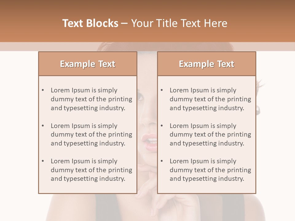 Natural Woman Glamour PowerPoint Template