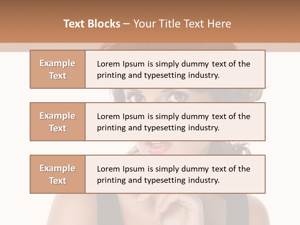 Natural Woman Glamour PowerPoint Template