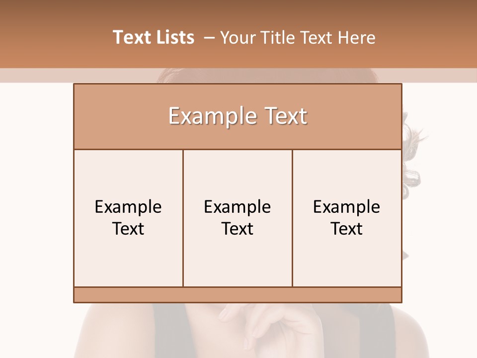 Natural Woman Glamour PowerPoint Template