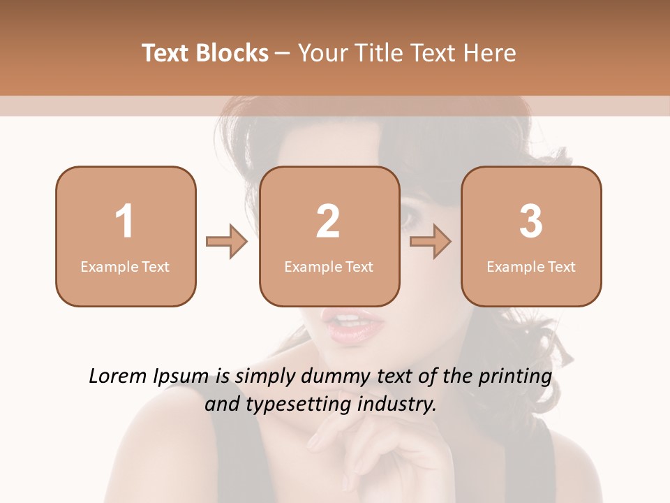 Natural Woman Glamour PowerPoint Template
