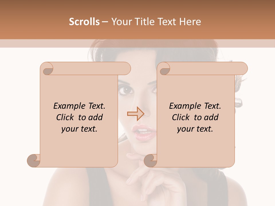 Natural Woman Glamour PowerPoint Template