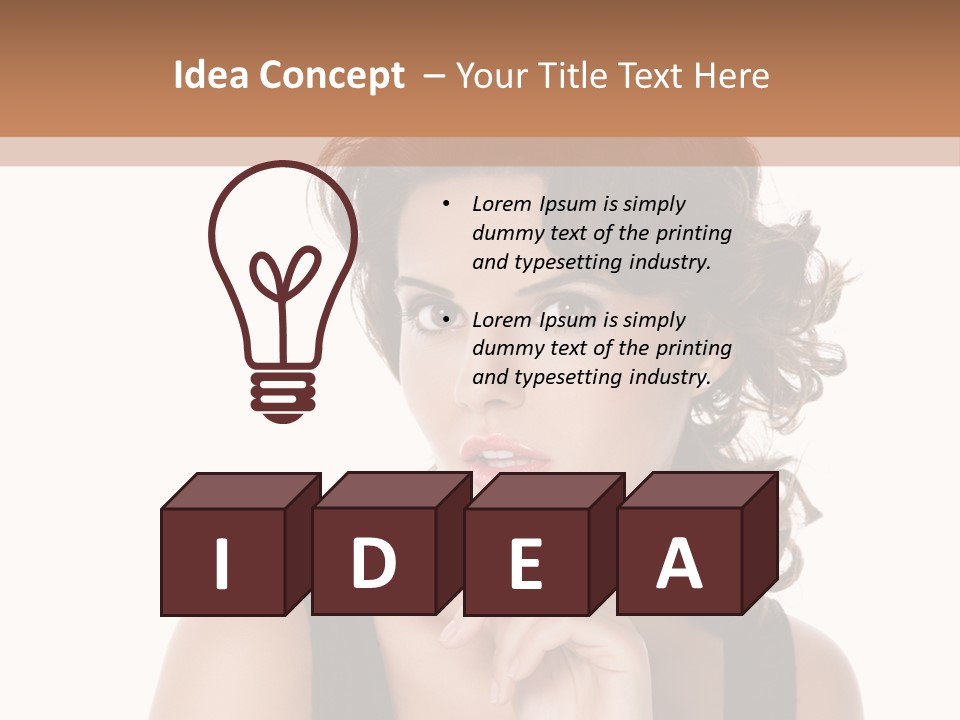 Natural Woman Glamour PowerPoint Template