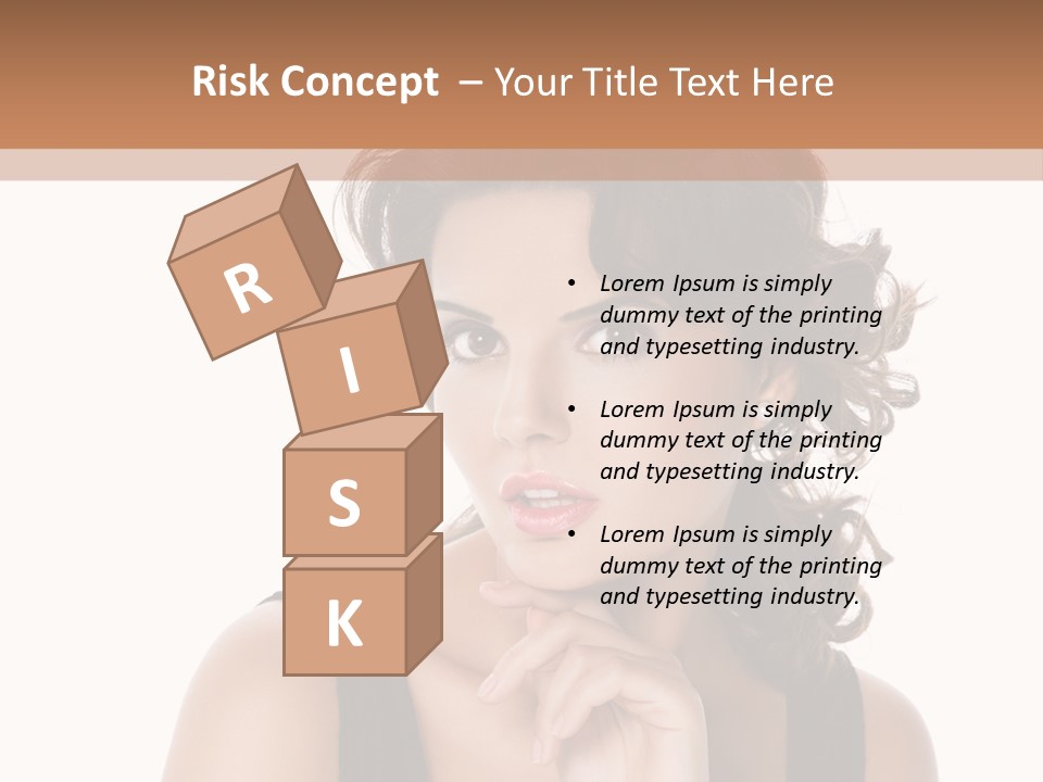 Natural Woman Glamour PowerPoint Template