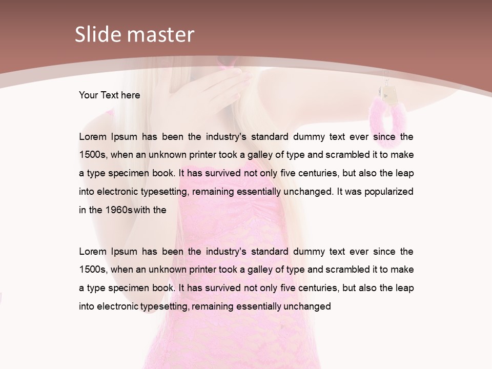 Fashion Cuffs Lovely PowerPoint Template