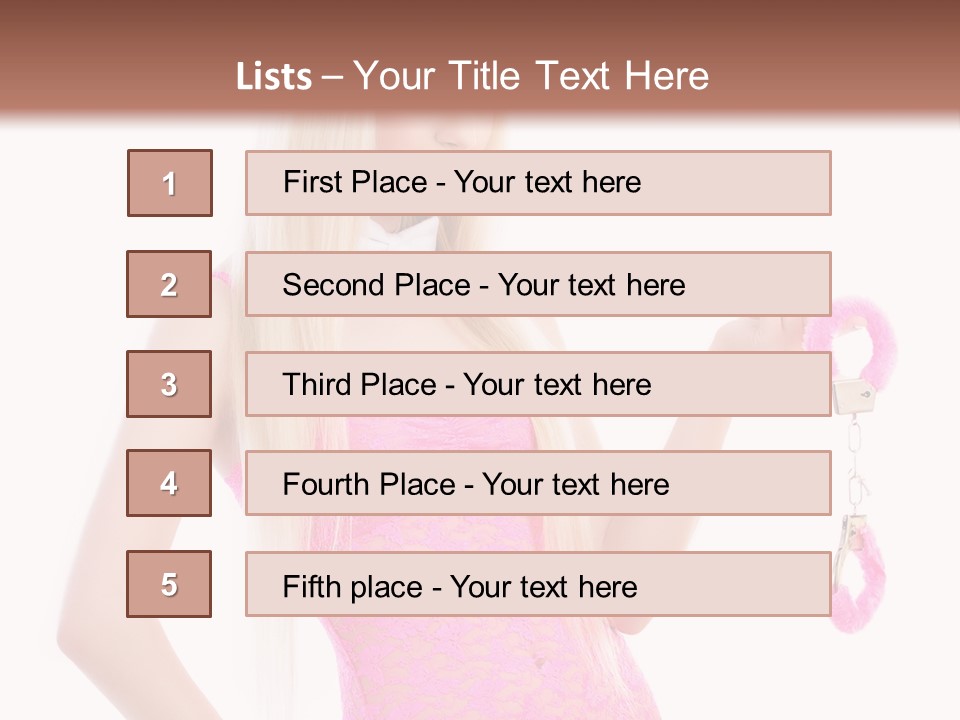 Cuffs Bowtie Natural PowerPoint Template