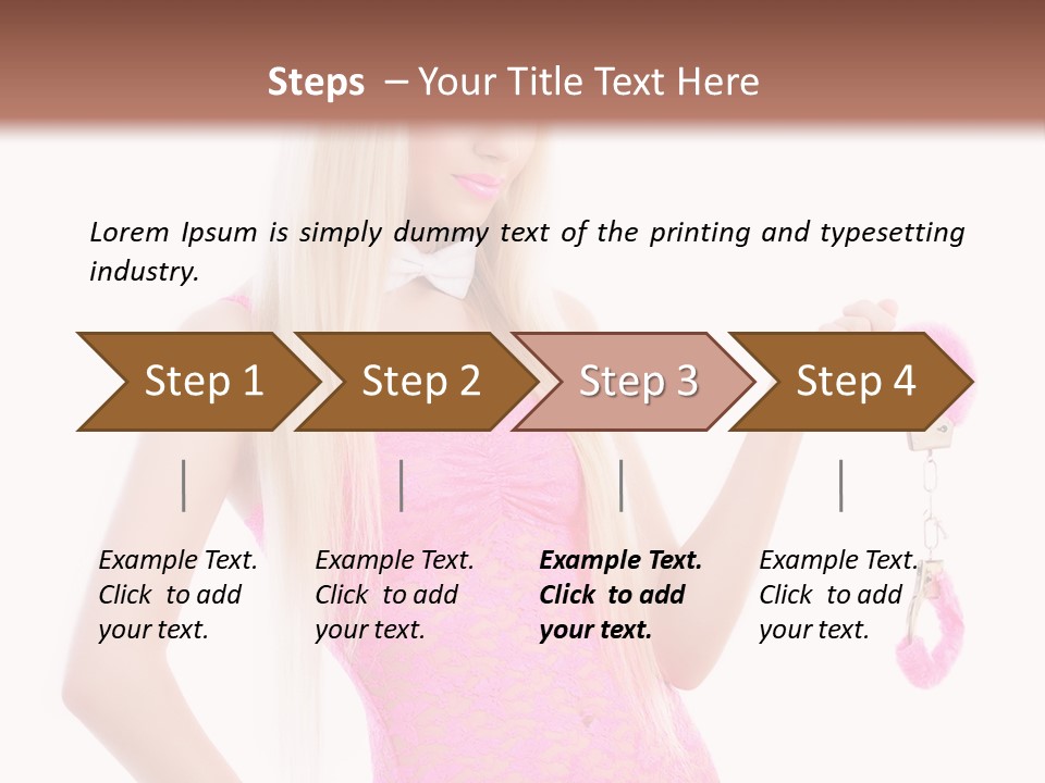 Cuffs Bowtie Natural PowerPoint Template