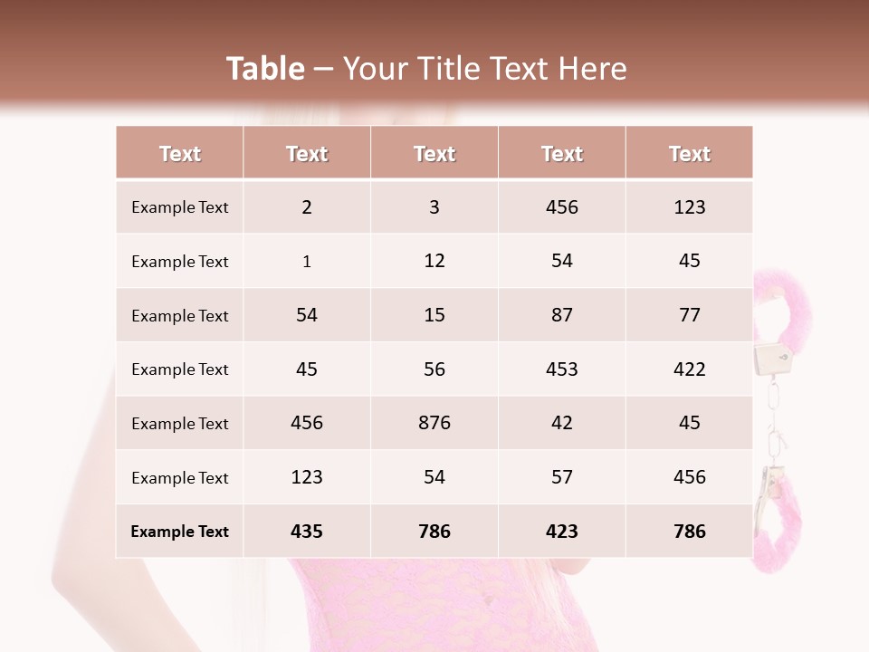 Cuffs Bowtie Natural PowerPoint Template