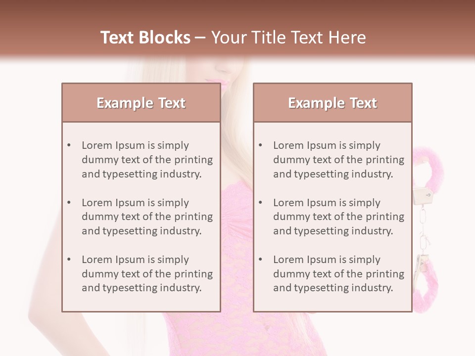Cuffs Bowtie Natural PowerPoint Template