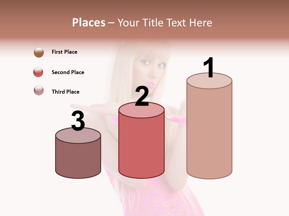 Girl Attractive Makeup PowerPoint Template