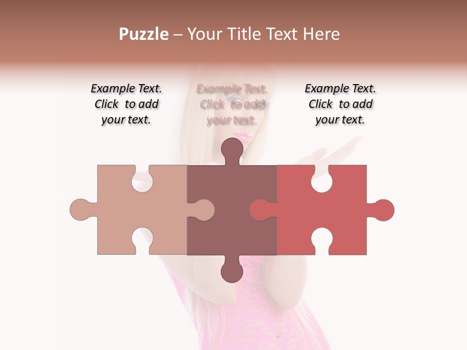 Girl Attractive Makeup PowerPoint Template