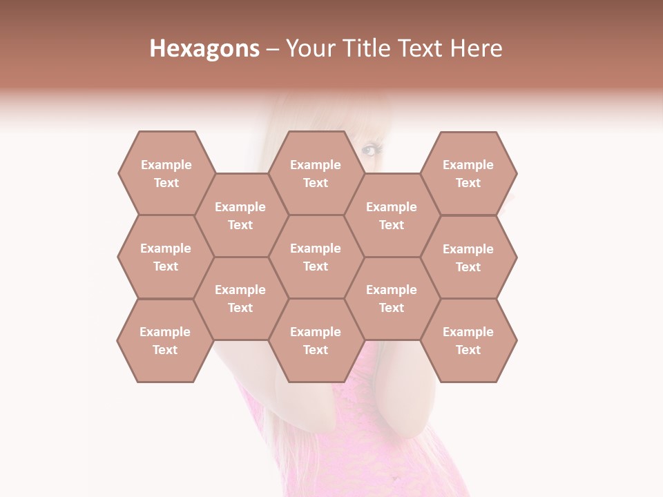 Girl Attractive Makeup PowerPoint Template